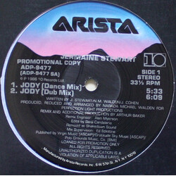 Jermaine Stewart Jody USED VINYL 12INCH 33 S RPM PROMO STEREO