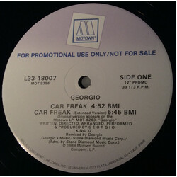 Georgio (2) Car Freak VINYL 12" USED