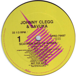 Johnny Clegg & Savuka Scatterlings Of Africa VINYL 12" USED