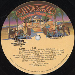 Village People Sleazy USED VINYL 12INCH 33 S RPM PROMO