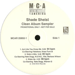 Shade Sheist Informal Introduction (Clean Album Sampler) VINYL 12" USED