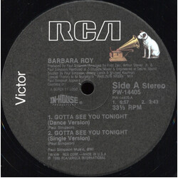 Barbara Roy Gotta See You Tonight VINYL 12" USED