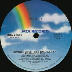 Westside (5) Jungle Love USED VINYL 12INCH 33 S RPM SINGLE