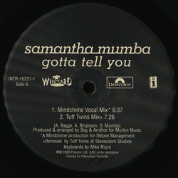 Samantha Mumba Gotta Tell You USED VINYL 12"