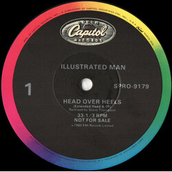 Illustrated Man Head Over Heels USED VINYL 12INCH 33 S RPM SINGLE PROMO