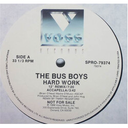 The Bus Boys Hard Work USED VINYL 12INCH PROMO SINGLE