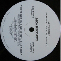New Edition You're Not My Kind Of Girl USED VINYL 12INCH 33 S RPM SINGLE PROMO