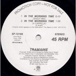 Tramaine In The Morning Time USED VINYL 12INCH 45 RPM SINGLE PROMO