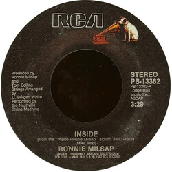 Ronnie Milsap Inside USED VINYL 7INCH 45 RPM STYRENE
