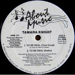 Tamara Knight To Be Real VINYL 12" USED
