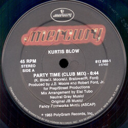 Kurtis Blow Party Time USED VINYL 12INCH 45 RPM STEREO