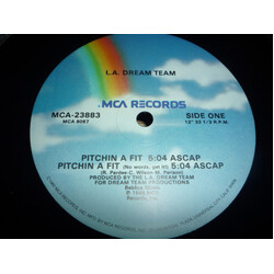 L.A. Dream Team Pitchin A Fit USED VINYL 12INCH 33 S RPM