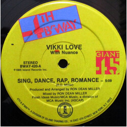 Vikki Love / Nuance Sing, Dance, Rap, Romance USED VINYL 12INCH 45 RPM
