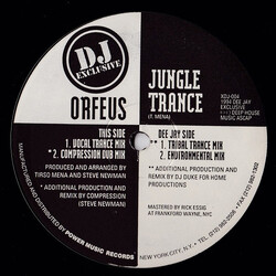 Orfeus Jungle Trance VINYL 12" USED