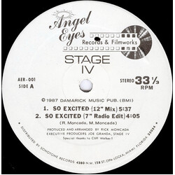 Stage IV So Excited VINYL 12" USED