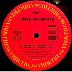Until December Call Me / Free Again VINYL 12" USED