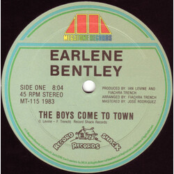 Earlene Bentley The Boys Come To Town VINYL 12" USED