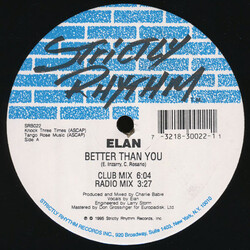 Elan Better Than You USED VINYL 12INCH 33 S RPM
