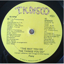 Foxy The Way You Do The Things You Do VINYL 12" USED