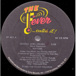 Nayobe School Girl Crush USED VINYL 12INCH 33 S RPM