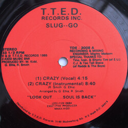 Slug-Go Crazy USED VINYL 12INCH 33 S RPM