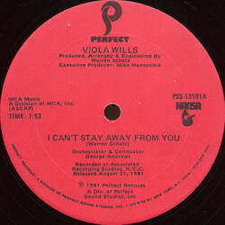 Viola Wills I Can't Stay Away From You / If You Leave Me Now VINYL 12" USED