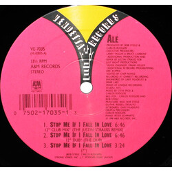 Alé Stop Me If I Fall In Love USED VINYL 12INCH 33 S RPM
