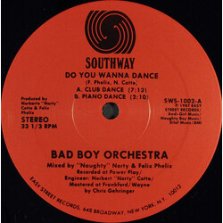 Bad Boy Orchestra Do You Wanna Dance USED VINYL 12INCH 33 S RPM