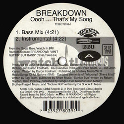 Breakdown (5) Oooh...That's My Song VINYL 12" USED