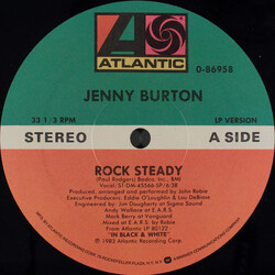 Jenny Burton Rock Steady USED VINYL 12INCH 33 S RPM MAXI-SINGLE