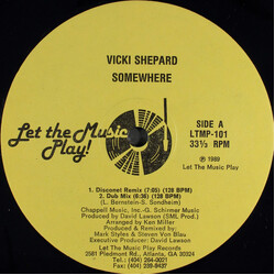 Vicki Shepard Somewhere VINYL 12" USED