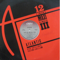 Stroke (4) Just Let Me Luv You USED VINYL 12INCH 33 S RPM MAXI-SINGLE PROMO