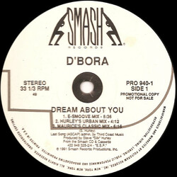 D'Bora Dream About You USED VINYL 12INCH 33 S RPM PROMO