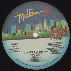 MC Zeus It Ain't A Crime VINYL 12" USED