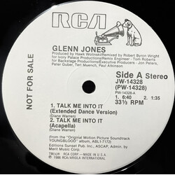 Glenn Jones Talk Me Into It USED VINYL 12INCH PROMO 33 S RPM