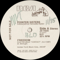 Pointer Sisters Freedom VINYL 12" USED