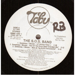 The S.O.S. Band Sometimes I Wonder USED VINYL 12INCH 33 S RPM PROMO