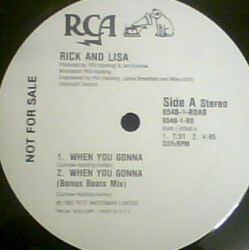 Rick Astley / Lisa Fabien When You Gonna USED VINYL 12INCH 33 S RPM PROMO