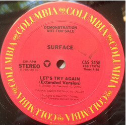 Surface Let's Try Again USED VINYL 12INCH 33 S RPM PROMO STEREO