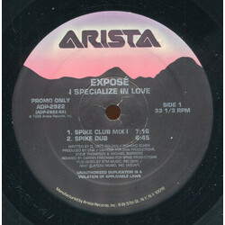 Exposé I Specialize In Love USED VINYL 12INCH PROMO