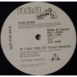 Five Star If I Say Yes USED VINYL 12INCH PROMO