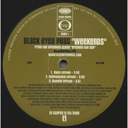 Black Eyed Peas Weekends/ Bep Empire VINYL 12" USED
