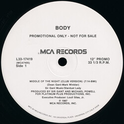 Body Middle Of The Night VINYL 12" USED