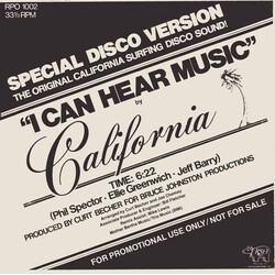 Café Crème / California (3) Discomania / I Can Hear Music USED VINYL 12INCH PROMO 33 S RPM