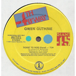 Gwen Guthrie Ticket To Ride USED VINYL 12INCH 45 RPM PROMO