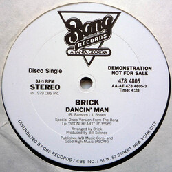 Brick Dancin' Man / We'll Love USED VINYL 12INCH 33 S RPM PROMO