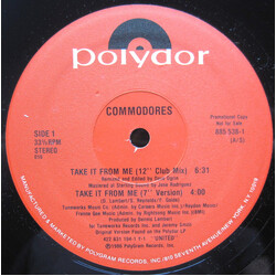 Commodores Take It From Me USED VINYL 12INCH PROMO