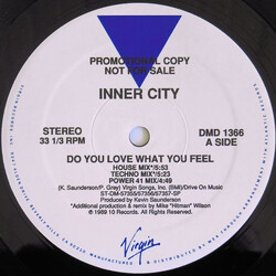 Inner City Do You Love What You Feel USED VINYL 12INCH 33 S RPM PROMO