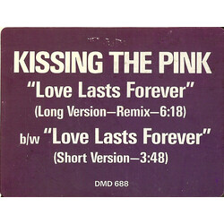 Kissing The Pink Love Lasts Forever VINYL 12" USED
