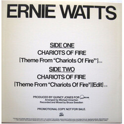 Ernie Watts Chariots Of Fire VINYL 12" USED